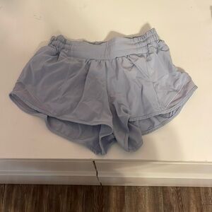 Lululemon hotty hot shorts light blue